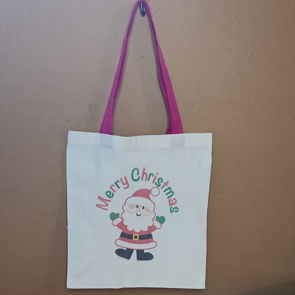 Merry Christmas Canvas Tote Bag